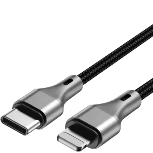 Aspor AC-20 27W USB-C to Lightning Nylon Braided Cable (1 m)