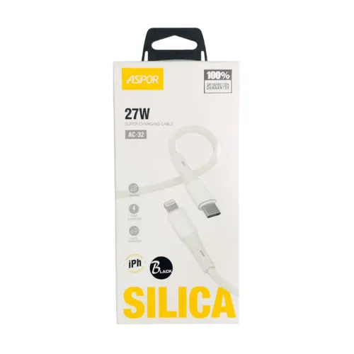 Aspor AC-32 Type-C To Lightning 27W 1M Cable