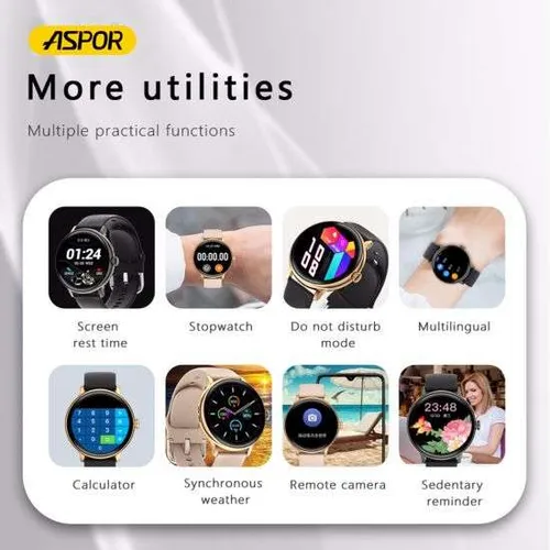 Aspor Smart Watch 3 Support Phone Call and View Massages
