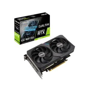 ASUS DUAL GeForce RTX 3060 Ti V2 MINI OC – 6GB GDDR6 Graphics Card