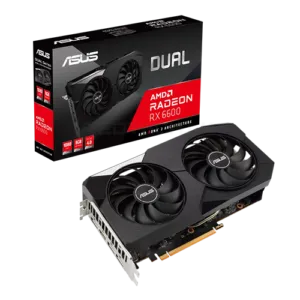 ASUS Dual RADEON RX 6600 8GB GDDR6 Graphics Card