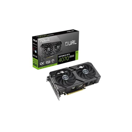 ASUS GEFORCE DUAL-RTX4070S-O12G-EVO 12GB DDR6X GRAPHICS CARD(3y)- 90YV0KC0-M0NA00