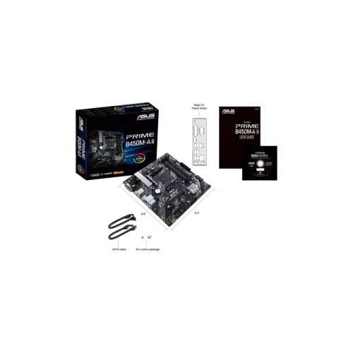 ASUS PRIME B450M-A II MOTHERBOARD(3y)- 90MB15Z0-M0UAY0