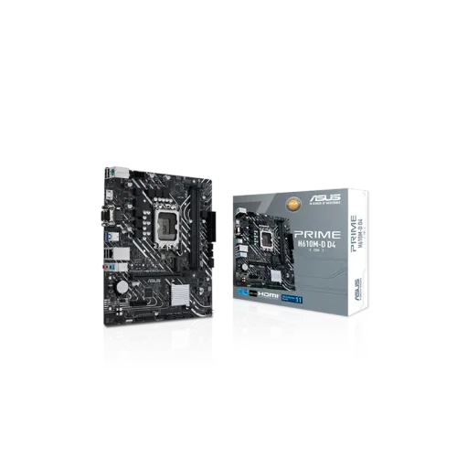 ASUS PRIME H610M-D D4-CSM DDR4 MOTHERBOARD(3y)- 90MB1A00-M2UAYC