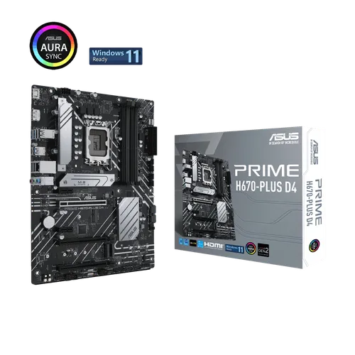 ASUS PRIME H670-PLUS D4 MOTHER BOARD (3y)