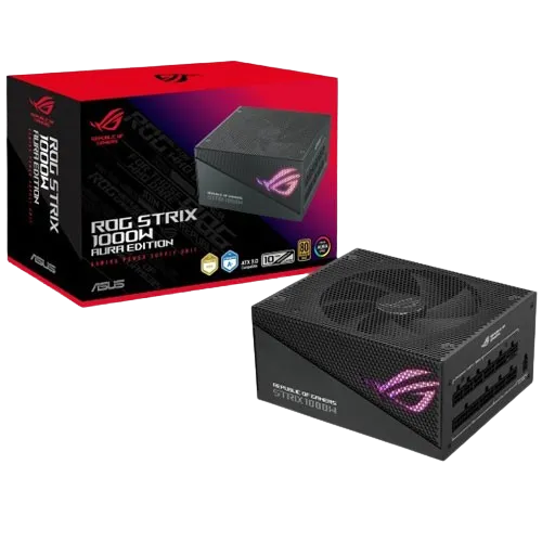 Asus ROG Aura Edition 1000 WATT 80 Plus Gold Certified Fully Modular Power Supply