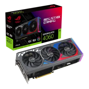 ASUS ROG STRIX GeForce RTX 4060 8GB Gaming OC GDDR6X Graphics Card