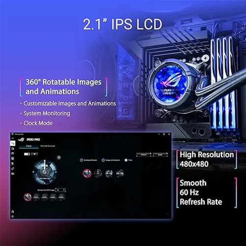 ASUS ROG Strix LC III 360 ARGB LCD Liquid Cooling