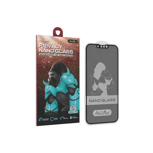 Atouchbo 100D Privacy Nano Curved Tempered Glass Screen Protector for iPhone 14 Pro Max