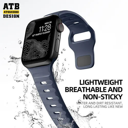 Atouchbo Silicone Strap for Apple Watch 41mm