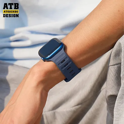Atouchbo T-Buckle Sport Series Silicone Strap for Apple Watch