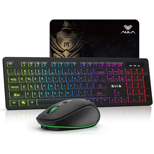 AULA AC208 3 in 1 Keyboard Mouse – Rechargeable