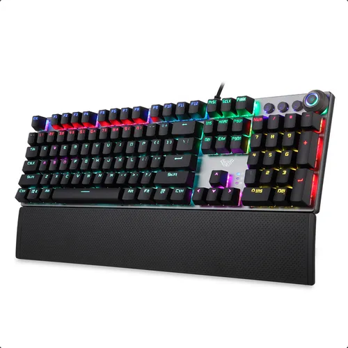AULA F2058 USB Gaming Keyboard LED Light Game Mice Multimedia Keyboard