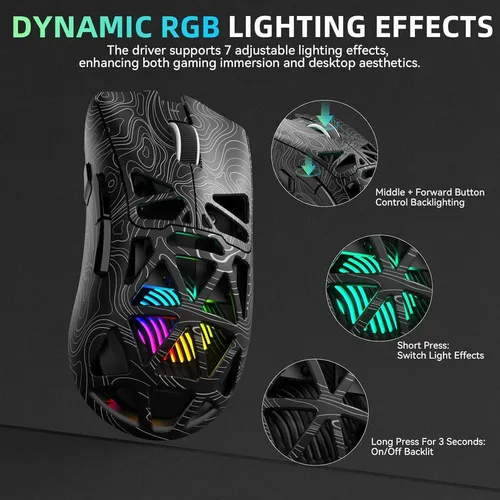 Aula SC620 BT5.0/2.4G Wired Ergonomic Gaming Mouse