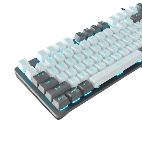 AULA Wired Mechanical Gaming Keyboard F3287 – Grey White
