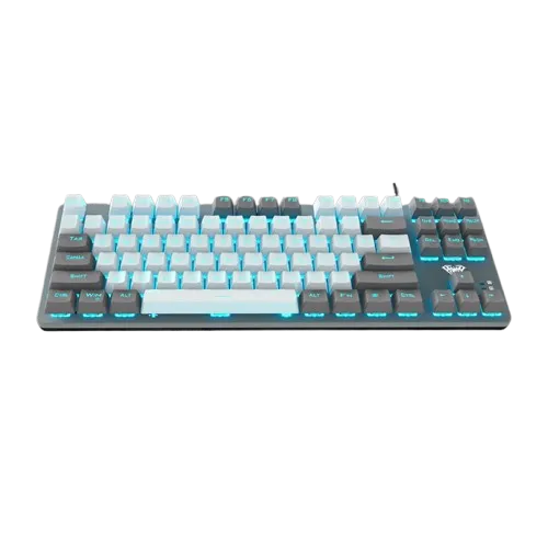 AULA Wired Mechanical Gaming Keyboard F3287 – Grey White