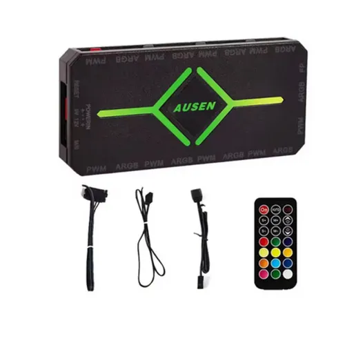 AUSEN 4Pin PWM Temperature Control Hub ARGB