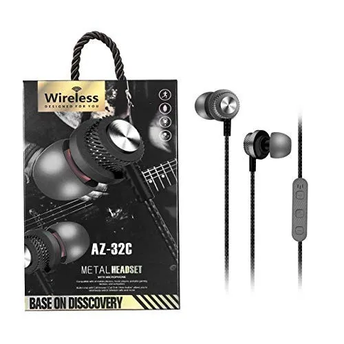 AZ-32C Metal Headset Bluetooth with Microphone