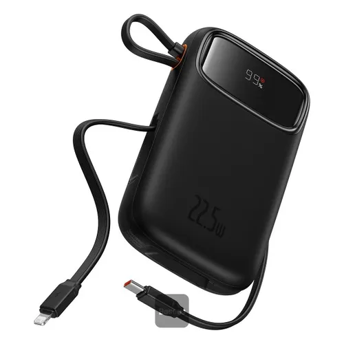 Baseus 10000mAh 22.5W Qpow2 Dual-Cable Fast Charge Power Bank