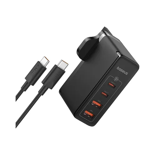 Baseus GaN5 Pro 100W 2C+2U UK Charger with Cable