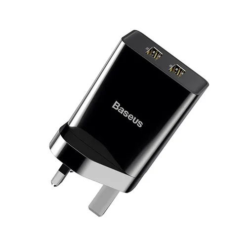 Baseus 10.5W Speed Mini Black Dual USB Travel Charger