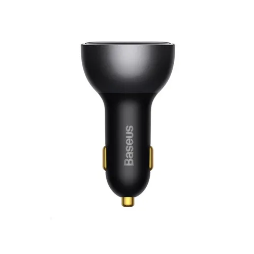Baseus 140W Digital Display PD3.1 Dual U+C Fast Charging Car Charger with Superior Series Type-C Cable