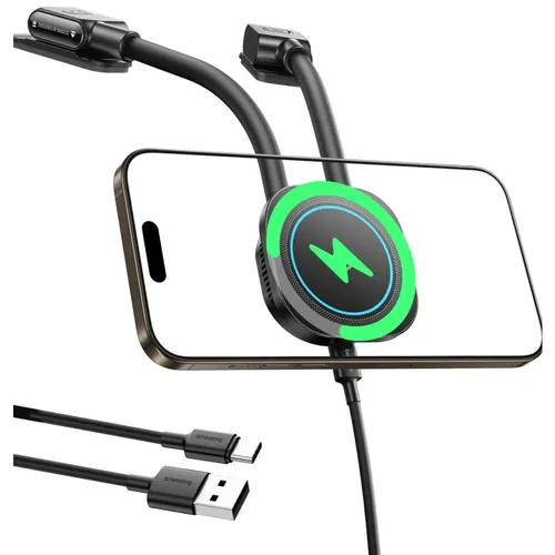 Baseus 15W PrimeTrip C03sPro Bend &amp;  Flip Magnetic Wireless Car Charger Mount Stick-On Type