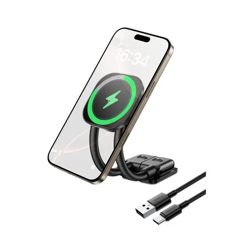 Baseus 15W PrimeTrip C03sPro Bend &amp;  Flip Magnetic Wireless Car Charger Mount Stick-On Type