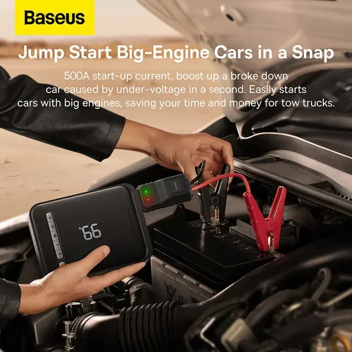 Baseus 2 in 1 8000mAh 1000A Car Jump Starter & Inflator Pump