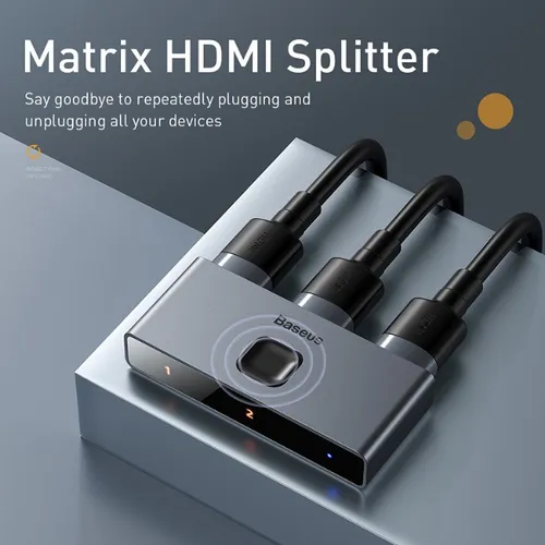 Baseus 2-in-1 Matrix HDMI Switcher