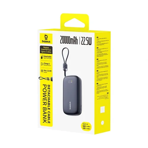 Baseus 20000 mAh 22.5 W EnerFill FC21 QPow 3 Ultra Power Bank
