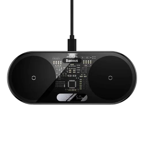 Baseus 20W 2-in-1 Digital LED Display Wireless Charger CN