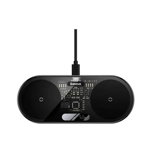 Baseus 20W Digital LED Display 2 in 1 Wireless Charger