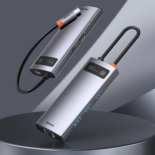 Baseus 6-in-1 Type-C HUB Star Joy Series Multifunctional Docking Station