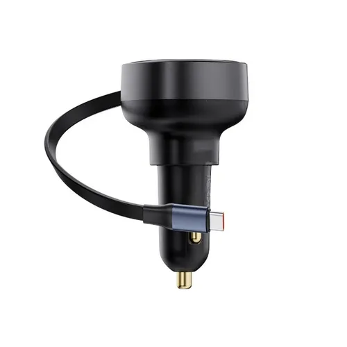 Baseus 60W Enjoyment Pro Car Charger C+Retractable with Type-C Cable