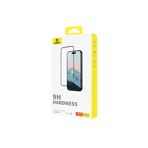 Baseus 9H Hardness Tempered Glass for iPhone 15 Pro