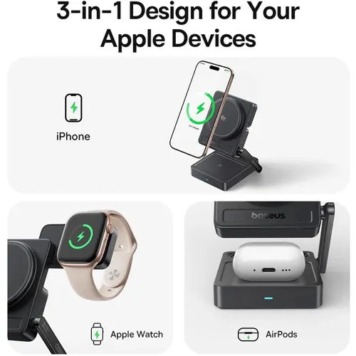 Baseus AF21 35W PicoGo Portable 3-in-1 Qi2.2 Wireless Charger