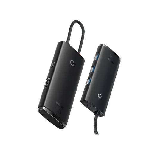 Baseus Airjoy 5-Port adapter HUB USB Type C black WKQX040001