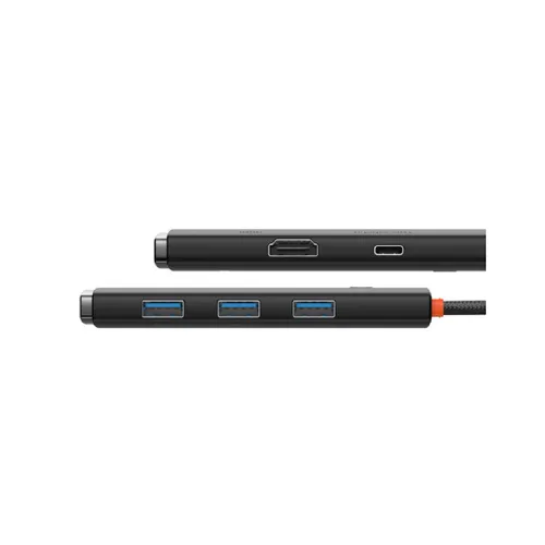 Baseus Airjoy 5-Port adapter HUB USB Type C black WKQX040001