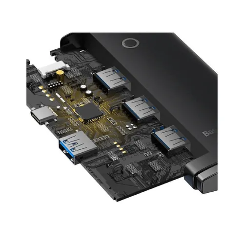 Baseus Airjoy Hub Lite Series 4 Port USB A HUB Adapter 4X USB 3.0 Black 1m WKQX030101