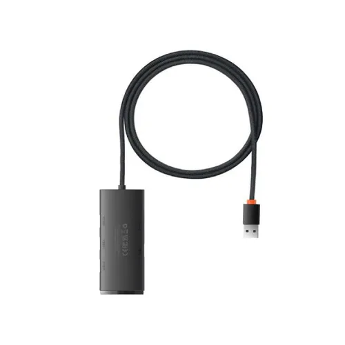 Baseus Airjoy Hub Lite Series 4 Port USB A HUB Adapter 4X USB 3.0 Black 1m WKQX030101