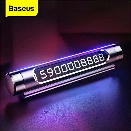 Baseus All Metal Dual Number Version Temporary Parking Phone Number Plate