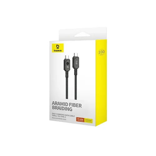 Baseus Aramid Fiber Braiding PD 100W Fast Charging Type-C to Type-C Cable