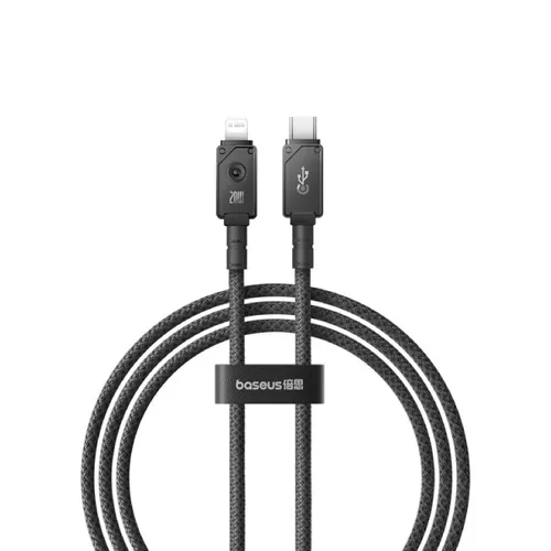 Baseus Aramid USB C - Lightning Unbreakable 20W 480Mb/s 1m Cable - Black