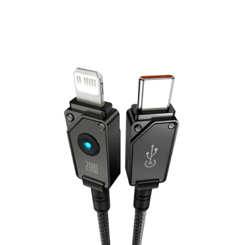 Baseus Aramid USB C - Lightning Unbreakable 20W 480Mb/s 1m Cable - Black