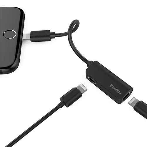 Baseus Audio Converter iP Male to Double iP Female Adapter L37