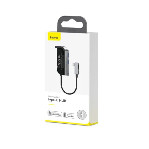 BASEUS Bend Angle No.7 Multifunctional Type-C Hub Converter (Upgraded Edition) CAHUB-CWJ0g