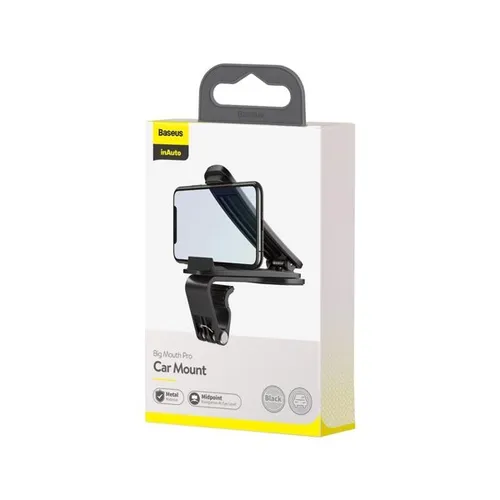 Baseus Big Mouth Pro Bracket Vehicle Mount Clip for Dashboard Black SUDZ-A01