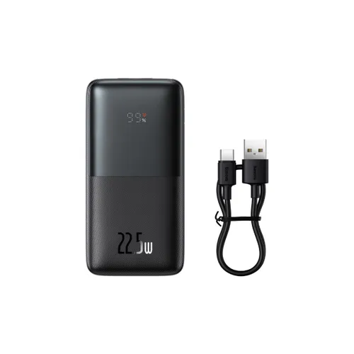 Baseus Bipow Pro Power Bank 10000MAH 22.5W + USB 3A Cable 0.3M Black (PPBD040001) ,Blue (PPBD040003)