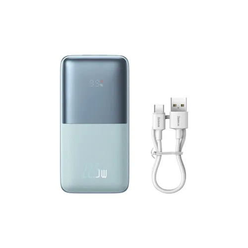 Baseus Bipow Pro Power Bank 10000MAH 22.5W + USB 3A Cable 0.3M Black (PPBD040001) ,Blue (PPBD040003)